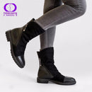 Fashion Suede Leather Boots For Women-Black-5.5-JadeMoghul Inc.