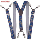 Fashion Suspenders leather 6clips Braces Male Vintage Casual Suspensorio Tirante Trousers Strap Father/Husband's Gift 3.5*120cm-Desert Camouflage-JadeMoghul Inc.
