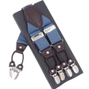 Fashion Suspenders leather 6clips Braces Male Vintage Casual Suspensorio Tirante Trousers Strap Father/Husband's Gift 3.5*120cm-Emerald Green-JadeMoghul Inc.