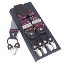 Fashion Suspenders leather 6clips Braces Male Vintage Casual Suspensorio Tirante Trousers Strap Father/Husband's Gift 3.5*120cm-Green-JadeMoghul Inc.