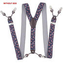 Fashion Suspenders leather 6clips Braces Male Vintage Casual Suspensorio Tirante Trousers Strap Father/Husband's Gift 3.5*120cm-Royal Blue-JadeMoghul Inc.