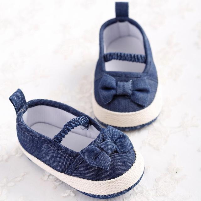 Fashion Sweet New Kids Newborn Baby Girl Bow Shoes Toddler Mary Jane First Walker Anti-sip Infant Shoes Bebe Kids Shoes Cotton-YR0702-1-JadeMoghul Inc.