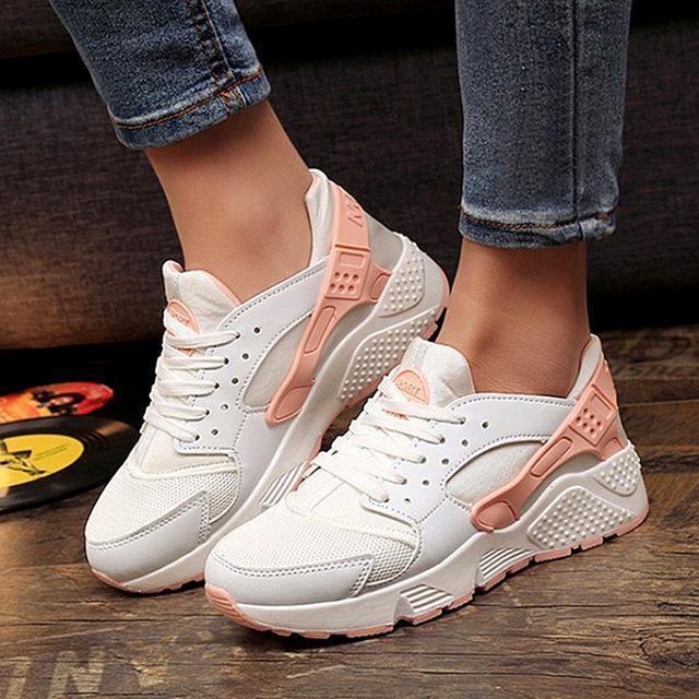 Fashion Trainers Sneakers Women Casual Shoes Air Mesh Grils Wedges Canvas Shoes Woman Tenis Feminino Zapatos Mujer No Logo-white-4.5-JadeMoghul Inc.