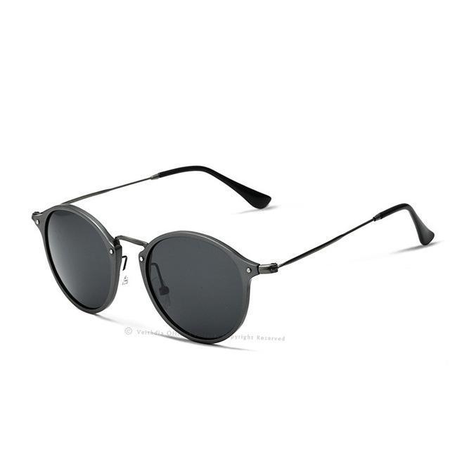 Fashion Unisex Sun Glasses Polarized Coating Mirror Driving Sunglasses Round Male Eyewear For Men/Women-Grey with box2-JadeMoghul Inc.