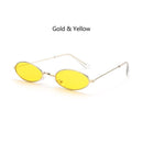 Fashion Vintage Shades Sun Glasses Elegant okulary Retro Small Oval Sunglasses for Men Women Eyeglasses gafas oculos AExp