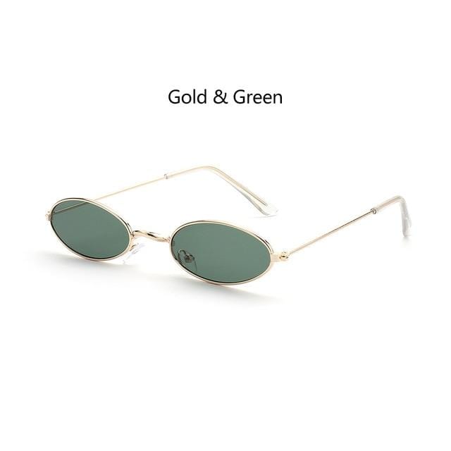 Fashion Vintage Shades Sun Glasses Elegant okulary Retro Small Oval Sunglasses for Men Women Eyeglasses gafas oculos AExp