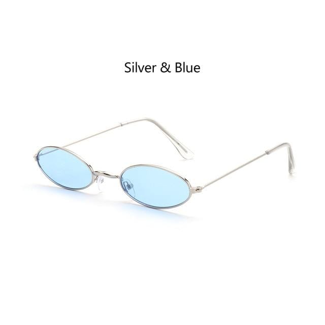 Fashion Vintage Shades Sun Glasses Elegant okulary Retro Small Oval Sunglasses for Men Women Eyeglasses gafas oculos AExp
