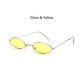 Fashion Vintage Shades Sun Glasses Elegant okulary Retro Small Oval Sunglasses for Men Women Eyeglasses gafas oculos AExp