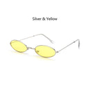 Fashion Vintage Shades Sun Glasses Elegant okulary Retro Small Oval Sunglasses for Men Women Eyeglasses gafas oculos AExp
