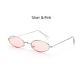 Fashion Vintage Shades Sun Glasses Elegant okulary Retro Small Oval Sunglasses for Men Women Eyeglasses gafas oculos AExp