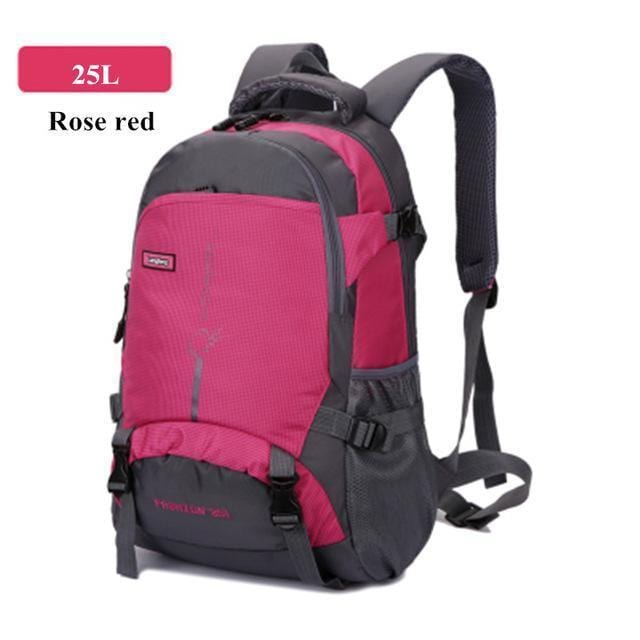 Fashion Waterproof Nylon Backpack Men Travel Backpack Multifunction Bags Male Laptop Backpacks-Rose red 25L-JadeMoghul Inc.
