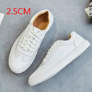 Fashion White Split Leather Women Chunky Sneakers White Shoes Lace Up Tenis Feminino Zapatos De Mujer Platform Women Casual Shoe JadeMoghul Inc. 