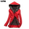 Fashion Winter Women Long Thick Fur Lined Hoodie-wine red-L-JadeMoghul Inc.