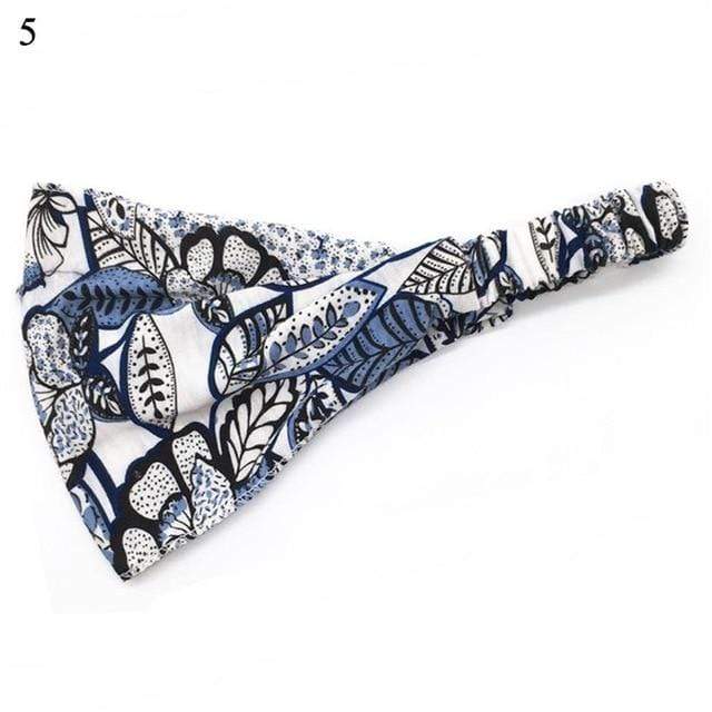 Fashion Women Girls Summer Bohemian Hair Bands Print Headbands Vintage Cross Turban Bandage Bandanas HairBands Hair Accessories AExp