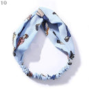 Fashion Women Girls Summer Bohemian Hair Bands Print Headbands Vintage Cross Turban Bandage Bandanas HairBands Hair Accessories AExp