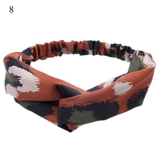 Fashion Women Girls Summer Bohemian Hair Bands Print Headbands Vintage Cross Turban Bandage Bandanas HairBands Hair Accessories AExp