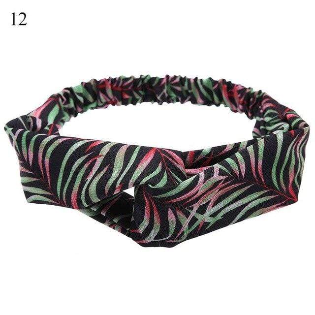 Fashion Women Girls Summer Bohemian Hair Bands Print Headbands Vintage Cross Turban Bandage Bandanas HairBands Hair Accessories AExp
