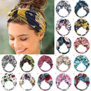 Fashion Women Girls Summer Bohemian Hair Bands Print Headbands Vintage Cross Turban Bandage Bandanas HairBands Hair Accessories AExp