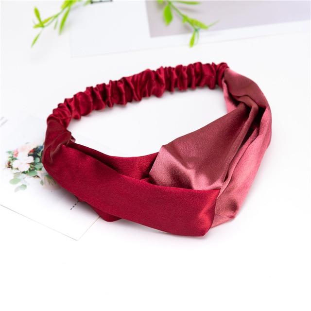 Fashion Women Girls Summer Bohemian Hair Bands Print Headbands Vintage Cross Turban Bandage Bandanas HairBands Hair Accessories JadeMoghul Inc. 