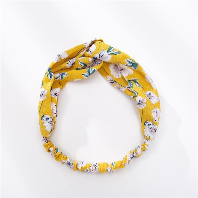 Fashion Women Girls Summer Bohemian Hair Bands Print Headbands Vintage Cross Turban Bandage Bandanas HairBands Hair Accessories JadeMoghul Inc. 