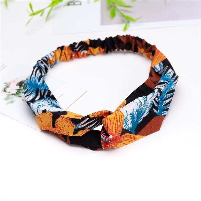 Fashion Women Girls Summer Bohemian Hair Bands Print Headbands Vintage Cross Turban Bandage Bandanas HairBands Hair Accessories JadeMoghul Inc. 