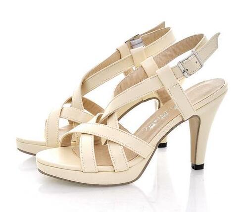 Fashion Women Gladiator Outdoor Casual Dress Summer Shoes Ladies Female Open Toe Platform Shoes Woman High-Heeled Shoe-Apricot-4.5-JadeMoghul Inc.