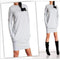 Fashion Women Long Sleeve Casual Pocket Dress-Light Gray-S-JadeMoghul Inc.