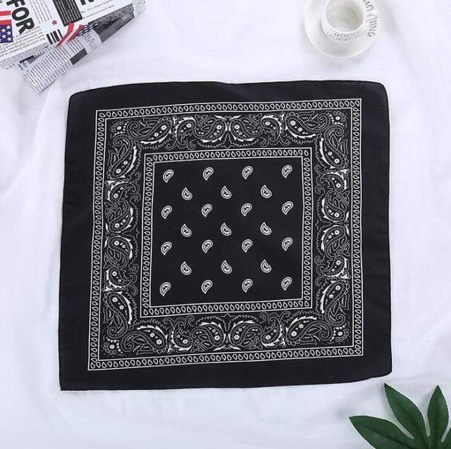 Fashion Women Print Bandana Scarf Hip-hop Bandanas Cross Turban Headband Face Mask Hair Tie Vintage Multifunctional Square Scarf AExp