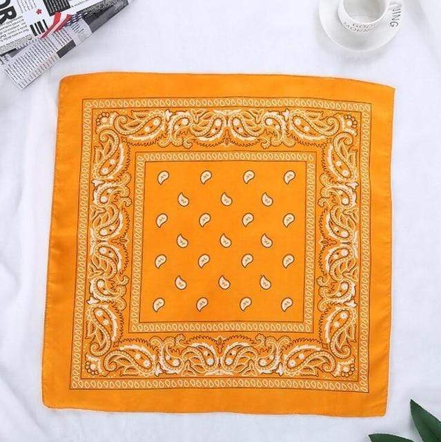 Fashion Women Print Bandana Scarf Hip-hop Bandanas Cross Turban Headband Face Mask Hair Tie Vintage Multifunctional Square Scarf AExp