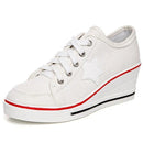 Fashion Women Shoes Woman Casual Shoes Comfortable Lace Up Platform Sneakers Wedges Denim Canvas Shoes Breathable Flat Shoe-white-4-JadeMoghul Inc.