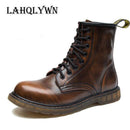 Fashionable Ankle Boots / Men High Ankle Boots-Brown-11-JadeMoghul Inc.