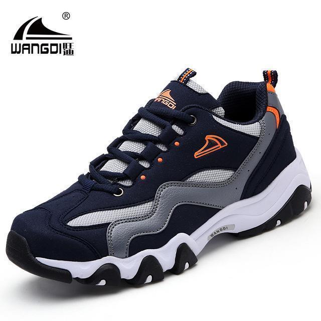 Fashionable Casual Shoes / Breathable Leather Extra Soft Trend Shoes-Dark blue-4-JadeMoghul Inc.