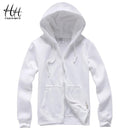 Fashionable Fleece Sweatshirts For Men / Thick Cardigan / Hoodies-White-S-JadeMoghul Inc.