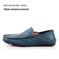 Fashionable Genuine Leather Loafers / Men Luxury Flats-blue-6.5-JadeMoghul Inc.