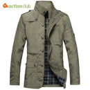 Fashionable Men Jacket Casual Wear / Thin Spring Coat-Black-L-China-JadeMoghul Inc.