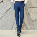 Fashionable Men Pure Color Suit Pants / High Quality Leisure Trousers-Light grey-S-JadeMoghul Inc.