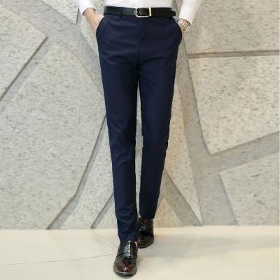 Fashionable Men Pure Color Suit Pants / High Quality Leisure Trousers-navy blue-S-JadeMoghul Inc.