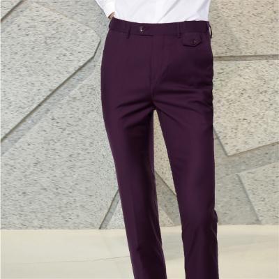 Fashionable Men Pure Color Suit Pants / High Quality Leisure Trousers-Purple-S-JadeMoghul Inc.
