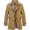 Fashionable Men Upscale Winter Slim Fit Casual Trench Coat / Long Jacket-dark khaki-S-JadeMoghul Inc.