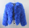Faux Fur Zippered Jacket-blue-S-JadeMoghul Inc.