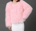 Faux Fur Zippered Jacket-light pink-S-JadeMoghul Inc.