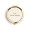 Faux Leather Compact Mirror - You're Amazing Emboss Gold Pink (Pack of 1)-Personalized Gifts for Women-JadeMoghul Inc.