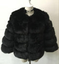 Faux Mink fashion Winter Jacket-Black-S-JadeMoghul Inc.