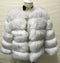 Faux Mink fashion Winter Jacket-Fox color with tip-S-JadeMoghul Inc.