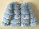 Faux Mink fashion Winter Jacket-Light blue-S-JadeMoghul Inc.
