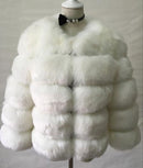 Faux Mink fashion Winter Jacket-White-S-JadeMoghul Inc.