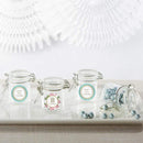 Favor Boxes Bags & Containers Personalized Glass Favor Jars - Tea Time (Set of 12) Kate Aspen