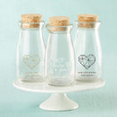 Favor Boxes Bags & Containers Personalized Printed Vintage Milk Bottle Favor Jar - Elements (3 Sets of 12) Kate Aspen