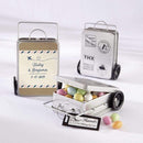 Favor Boxes Bags & Containers Personalized Suitcase Favor Tins - Travel & Adventure (Set of 12) Kate Aspen