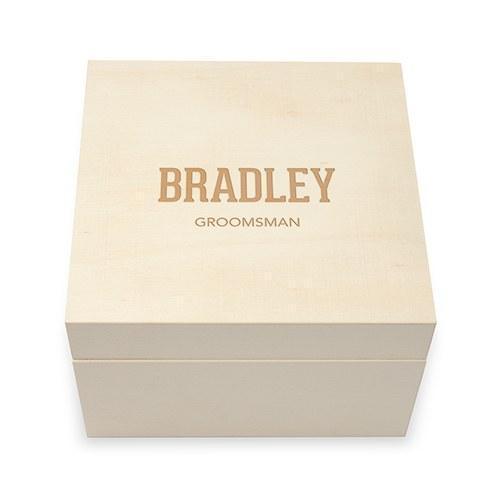 Favor Boxes Bags & Containers Personalized Wooden Keepsake Gift Box - Collegiate Etching (Pack of 1) Weddingstar
